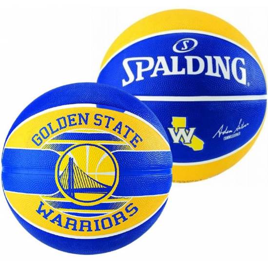 М'яч баскетбольний Spalding NBA Golden State Warriors Outdoor розмір 7 гумовий (83515Z)
