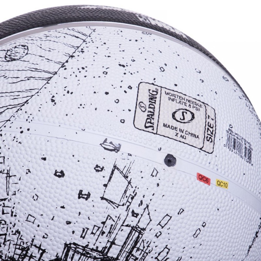 М'яч баскетбольний Spalding NBA Sketch Series Outdoor розмір 7 гумовий (83534Z)
