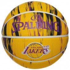 М'яч баскетбольний Spalding NBA Lakers Marble Colour Outdoor розмір 7 гумовий (84-095Z)