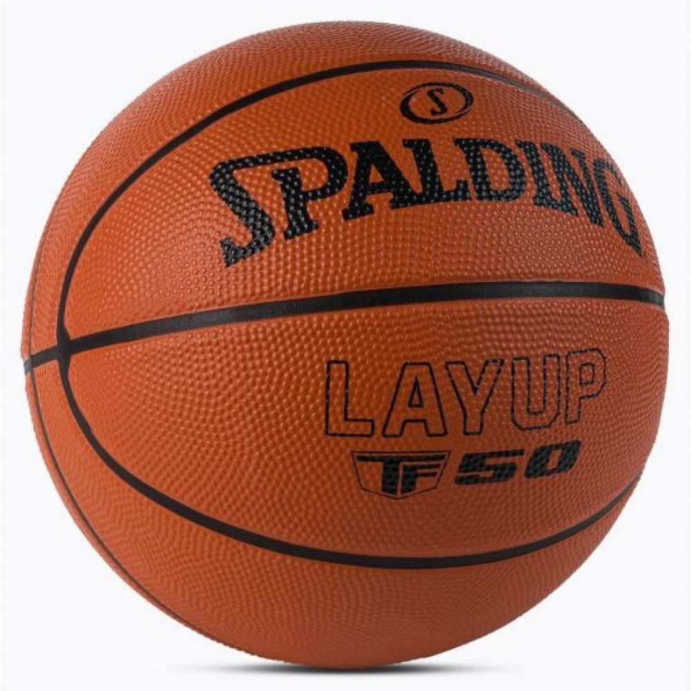 Баскетбольний м'яч Spalding TF-50 LayUp гумовий для вулиці розмір 5, 6, 7 (84332Z)