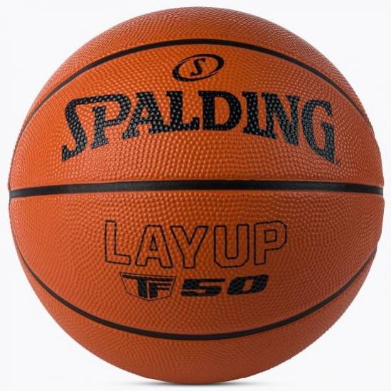 Баскетбольний м'яч Spalding TF-50 LayUp гумовий для вулиці розмір 5, 6, 7 (84332Z)