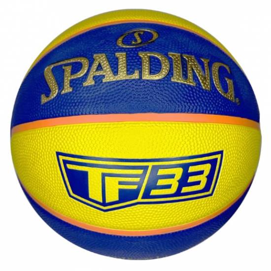 М'яч баскетбольний Spalding TF-33 Outdoor FIBA розмір 6 гумовий для стрітболу 3х3 (84352Z)