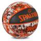 М'яч баскетбольний Spalding Orange Graffiti розмір 7 гумовий для гри на вулиці (84376Z)