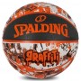 М'яч баскетбольний Spalding Orange Graffiti розмір 7 гумовий для гри на вулиці (84376Z) М'яч баскетбольний Spalding Orange Graffiti розмір 7 гумовий для гри на вулиці (84376Z)