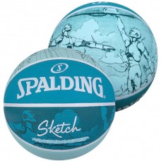 М'яч баскетбольний Spalding NBA Sketch Series Outdoor розмір 7 гумовий (84380Z)