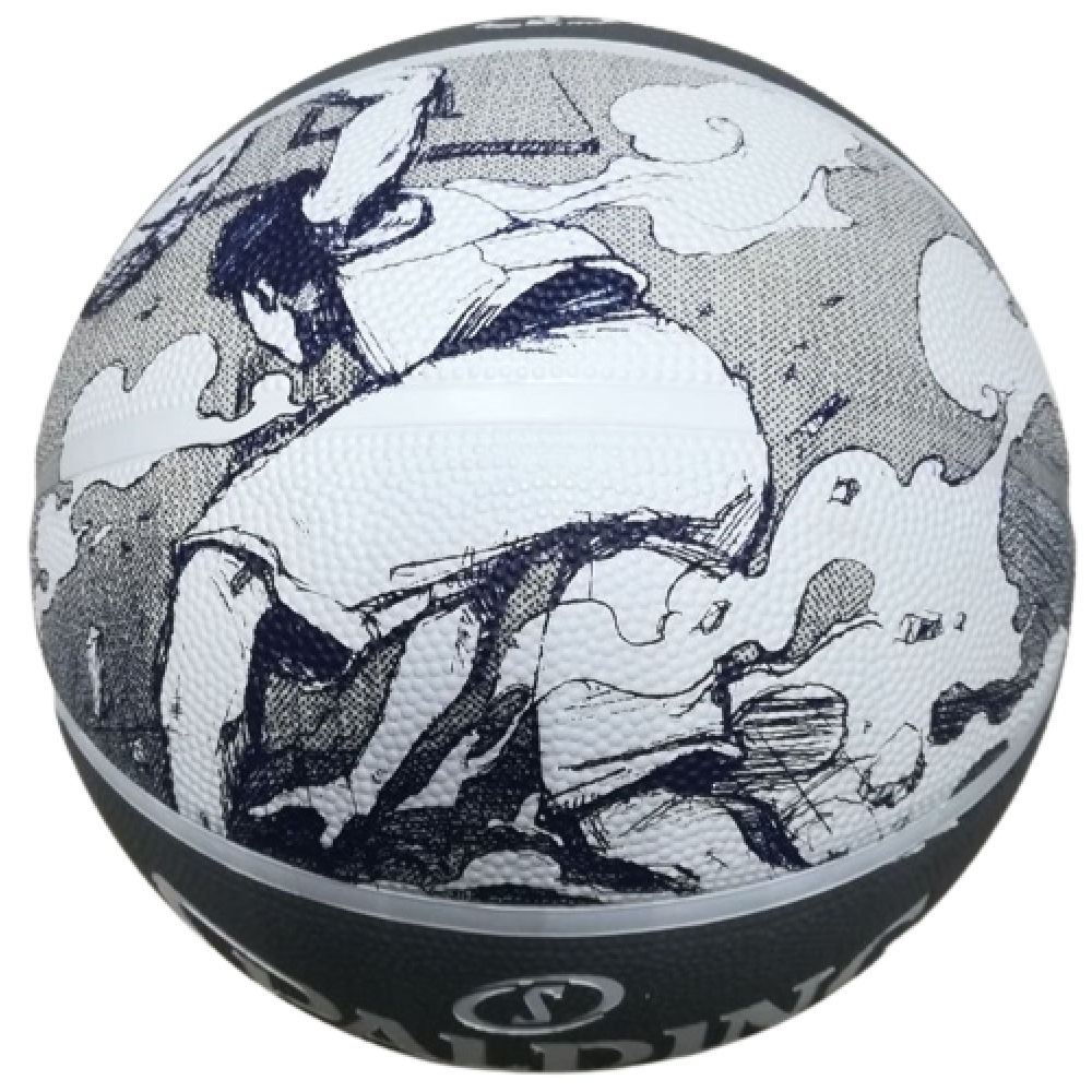 М'яч баскетбольний Spalding NBA Sketch Jump Ball Series Outdoor розмір 7 гумовий (84382Z)