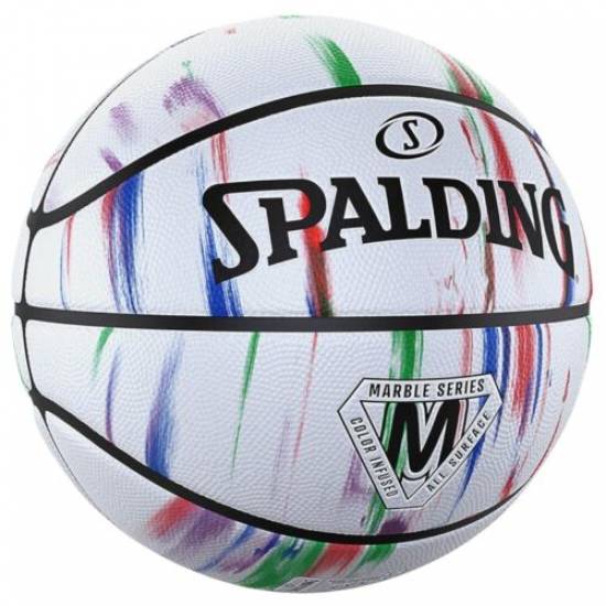 М'яч баскетбольний Spalding NBA Marble Outdoor розмір 7 гумовий (84397Z)