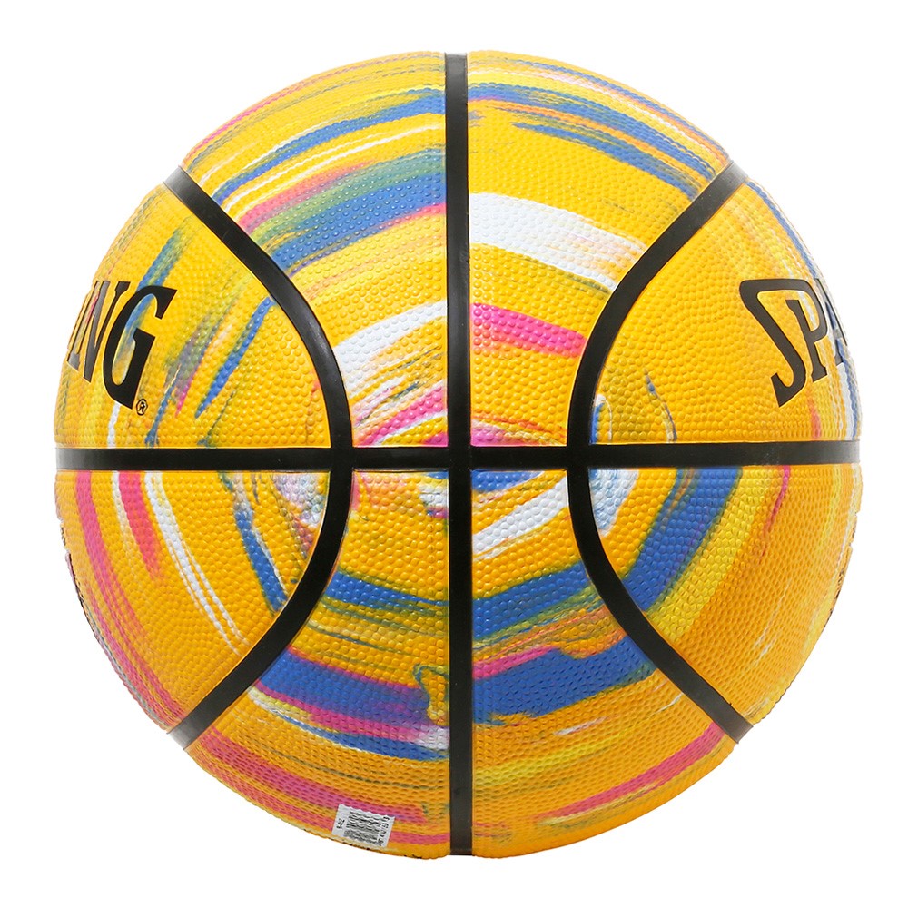 М'яч баскетбольний Spalding NBA Marble Уellow Outdoor розмір 7 гумовий (84401Z)