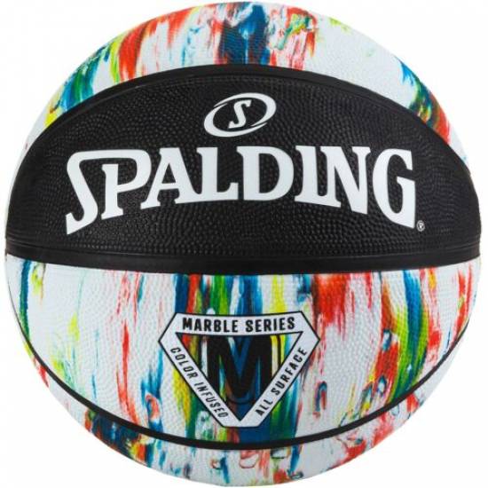 М'яч баскетбольний Spalding NBA Marble Outdoor розмір 7 гумовий (84404Z)