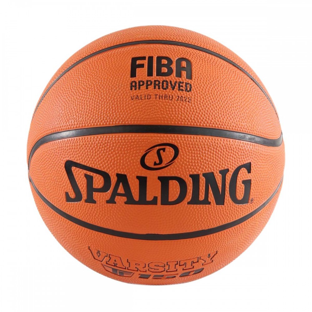 Баскетбольний м'яч Spalding TF-150 Varsity FIBA Outdoor розмір 7, 6, 5 гумовий для вулиці-залу (84421Z) 