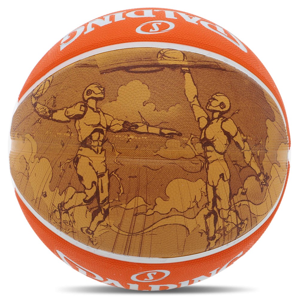 М'яч баскетбольний Spalding NBA Sketch Series Outdoor розмір 7 гумовий (84452Y)