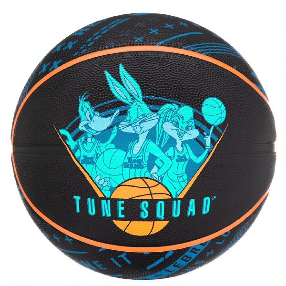 М'яч баскетбольний Spalding Space Jam Tune Squad Roster BasketBall розмір 7 гумовий для вулиці-зали (84540Z)