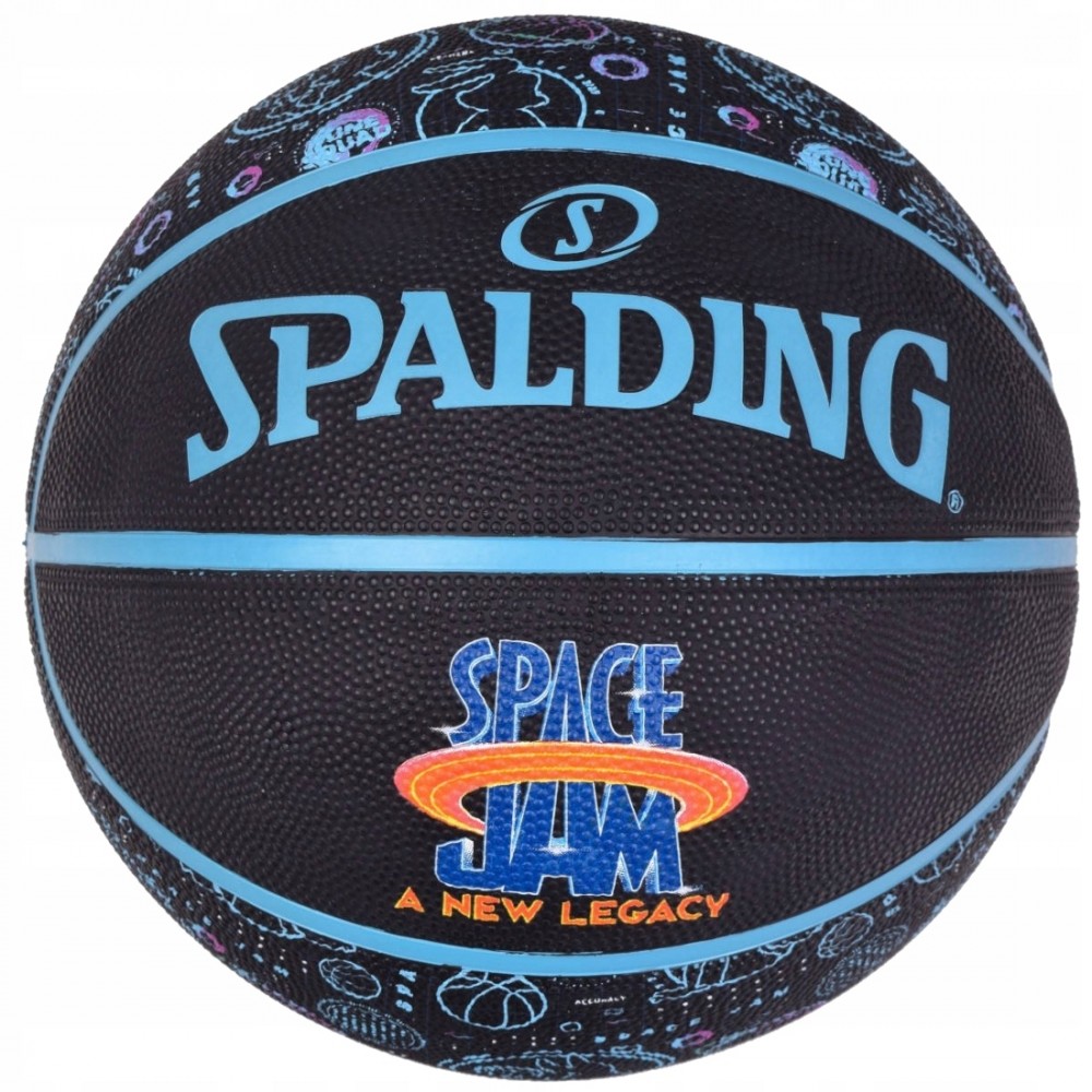 М'яч баскетбольний Spalding Space Jam Tune Squad Roster Ball розмір 7 гумовий для вулиці-зали (84582Z)