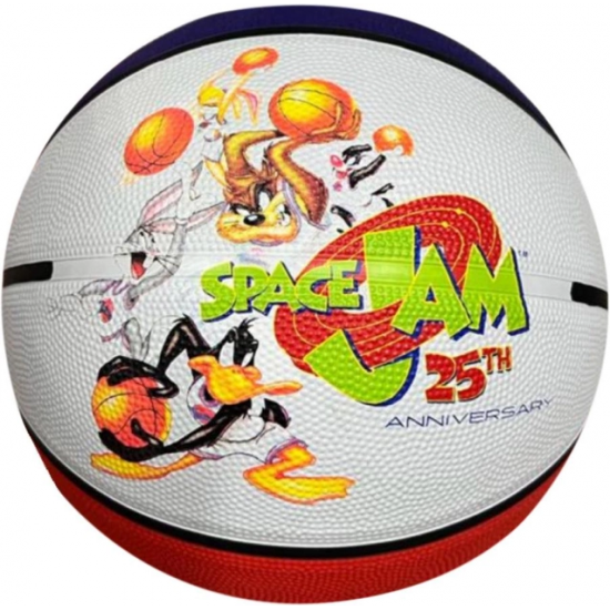 М'яч баскетбольний Spalding Space Jam 25th Anniversary розмір 7 гумовий для вулиці-зали (84687Z)