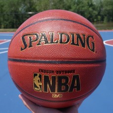 М'яч баскетбольний Spalding NBA Zi-O 2022 Indoor/Outdoor розмір 7 композитна шкіра для вулиці-залу коричневий