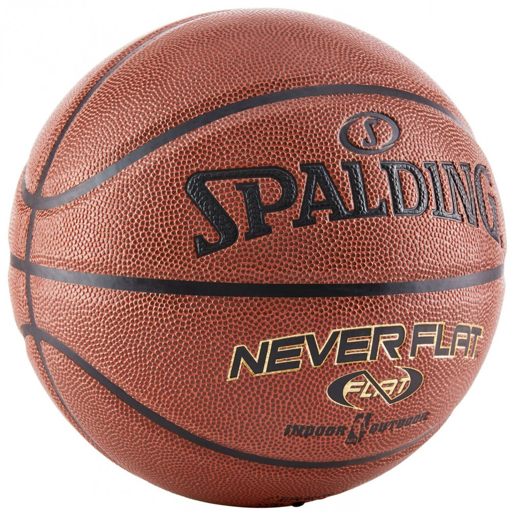 М'яч баскетбольний Spalding NBA Neverflat Indoor-Outdoor розмір 7 композитна шкіра (74096ZI)