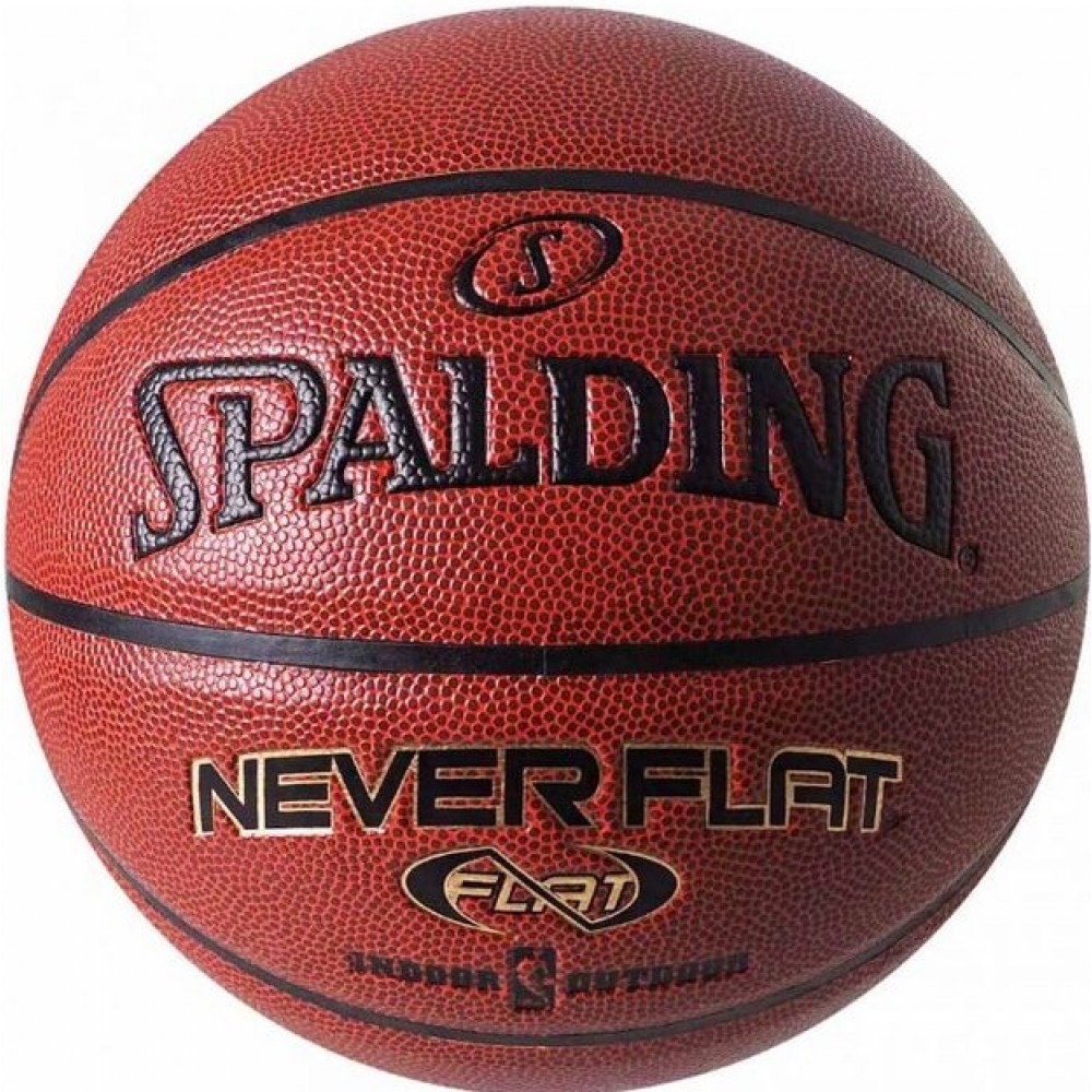 М'яч баскетбольний Spalding NBA Neverflat Indoor-Outdoor розмір 7 композитна шкіра (74096ZI)