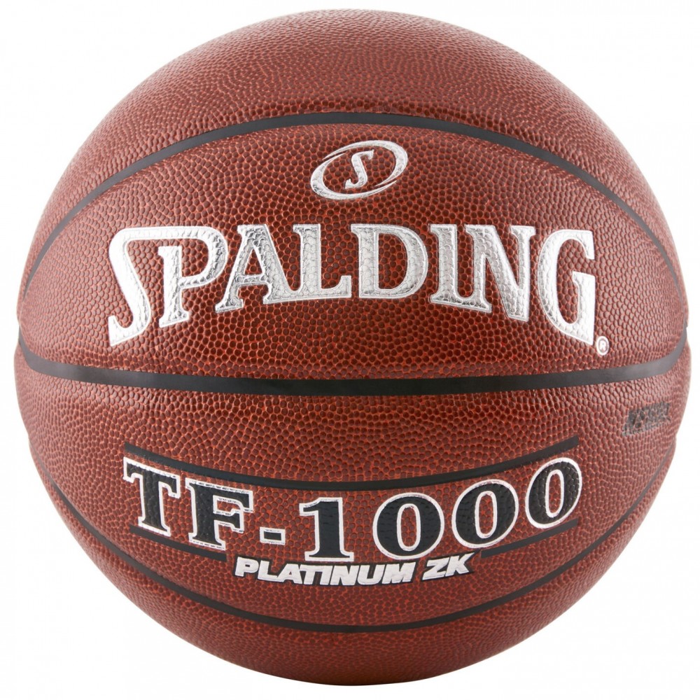 М'яч баскетбольний Spalding TF-1000 Platinum ZK Indoor Game Basketball  розмір 7 композитна шкіра (76105Е)