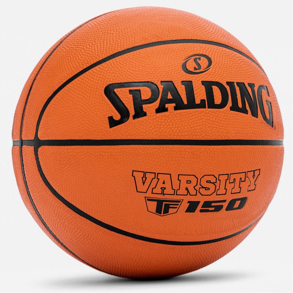 Баскетбольний м'яч Spalding TF-150 Varsity Outdoor розмір 7, 6, 5 гумовий для вулиці-залу (84324Z) 