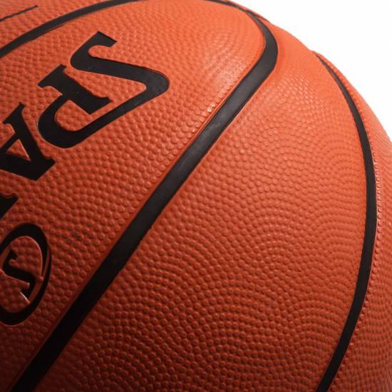 Мяч баскетбольный Spalding TF-150 Outdoor FIBA Logo размер 5, 6, 7 резиновый коричневый