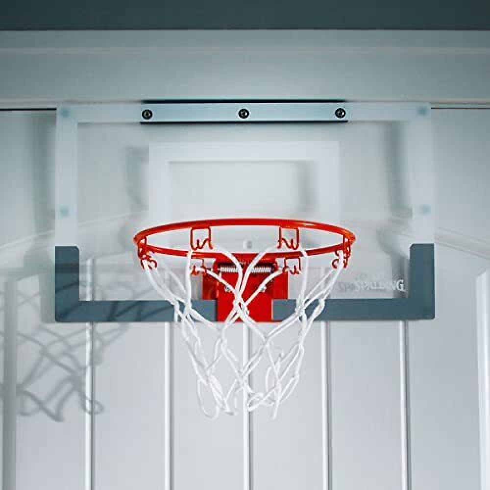 Міні-щит баскетбольний Spalding Basketball MiniHoop 46х27 см з кільцем 22,5 см та сіткою (561030)