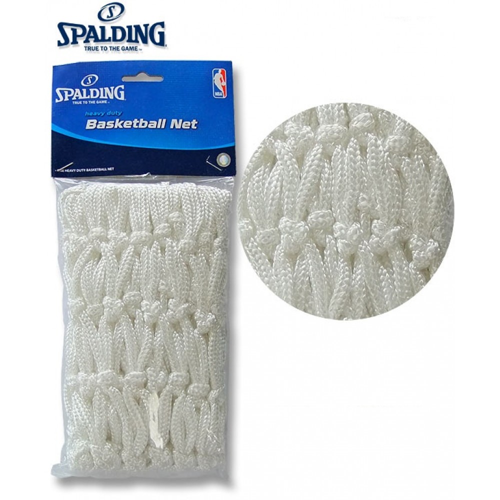 Сітка баскетбольна Spalding Basketball Net Heavy Duty Outdoor ігрова всепогодна 1 шт. (8235SCNR)