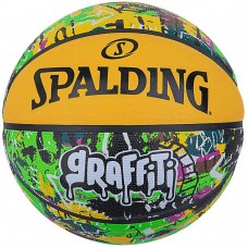 М'яч баскетбольний Spalding Graffiti розмір 7 гумовий для гри на вулиці (84374Z)