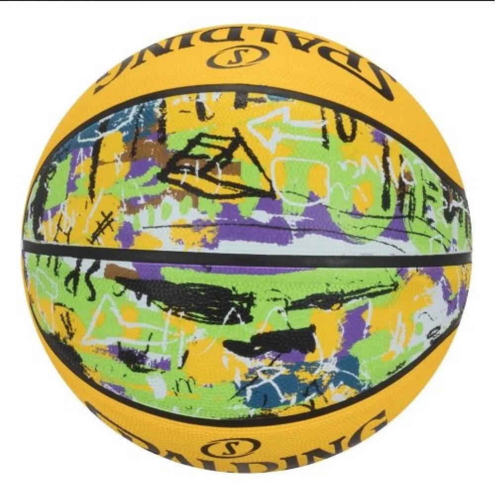 М'яч баскетбольний Spalding Graffiti розмір 7 гумовий для гри на вулиці (84374Z)