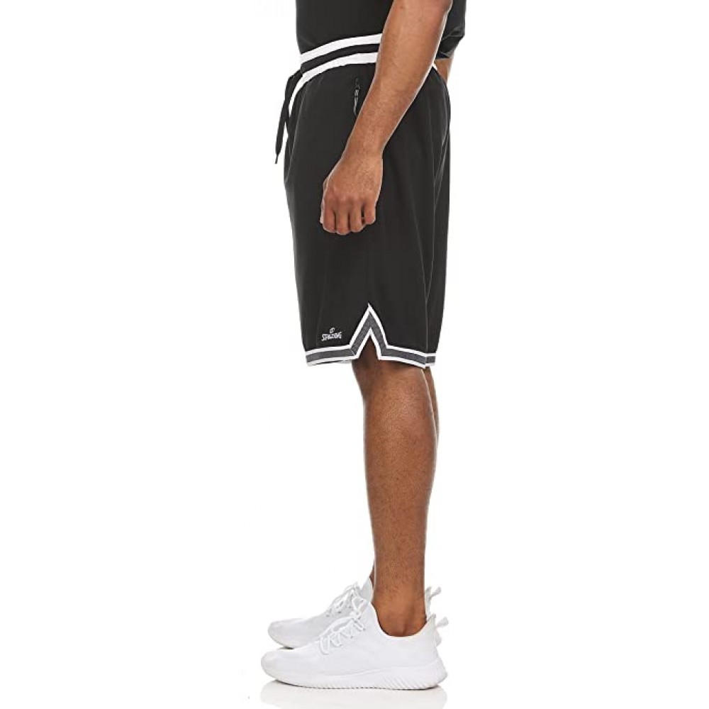 Шорти баскетбольні Spalding Mens Dimple Mesh Performance Basketball Shorts чорні (SMS1472-001)