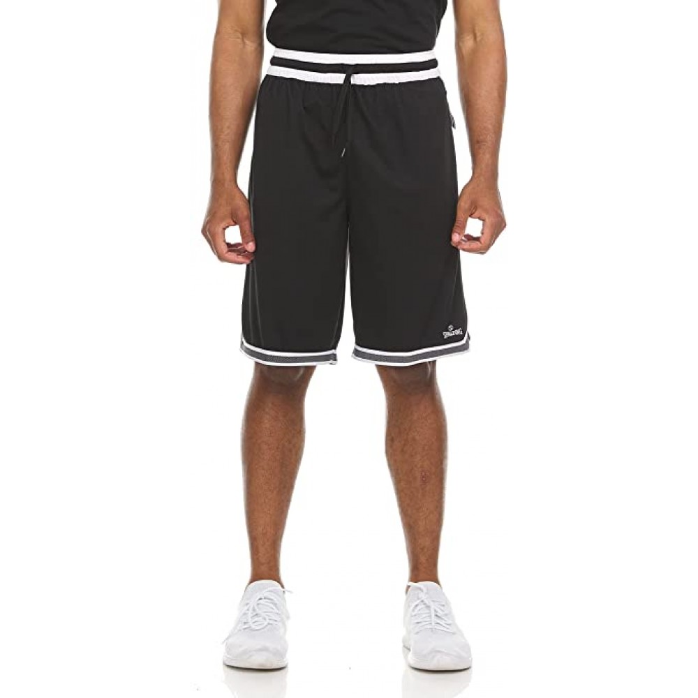 Шорти баскетбольні Spalding Mens Dimple Mesh Performance Basketball Shorts чорні (SMS1472-001)