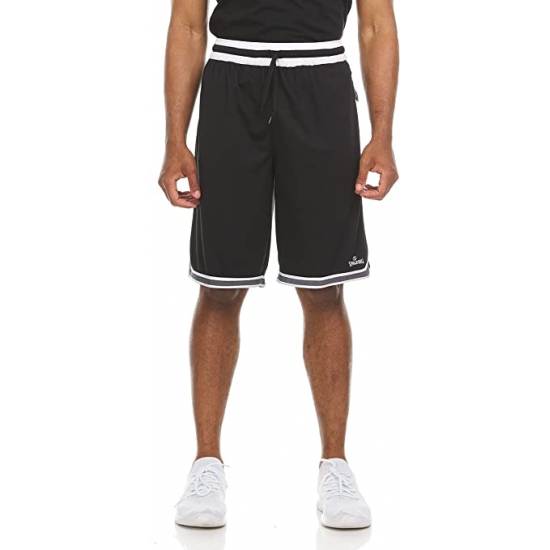 Шорти баскетбольні Spalding Mens Dimple Mesh Performance Basketball Shorts чорні (SMS1472-001)