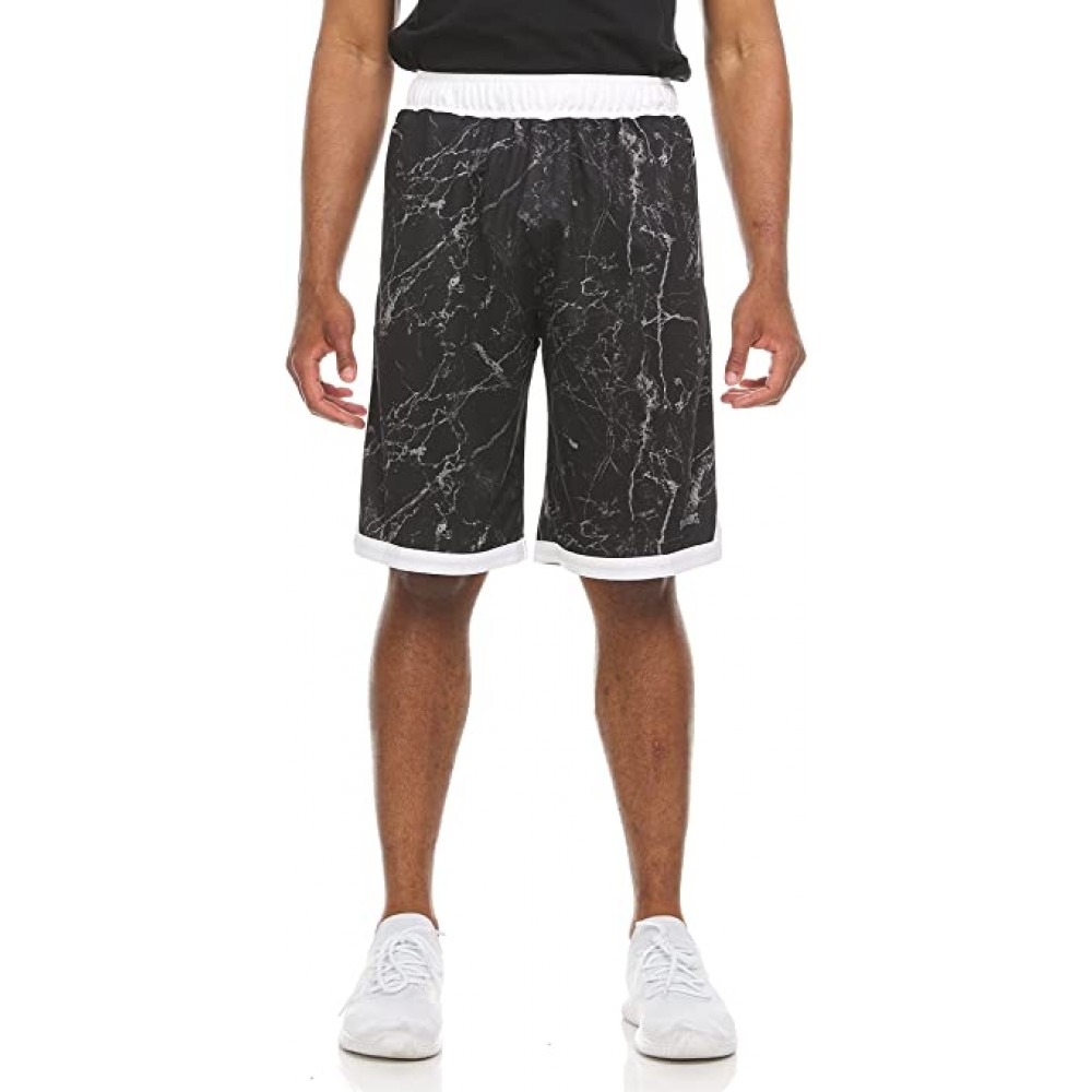 Шорти баскетбольні Spalding Mens Extreme Performance Marble Basketball Shorts чорні (SMS1995-137)