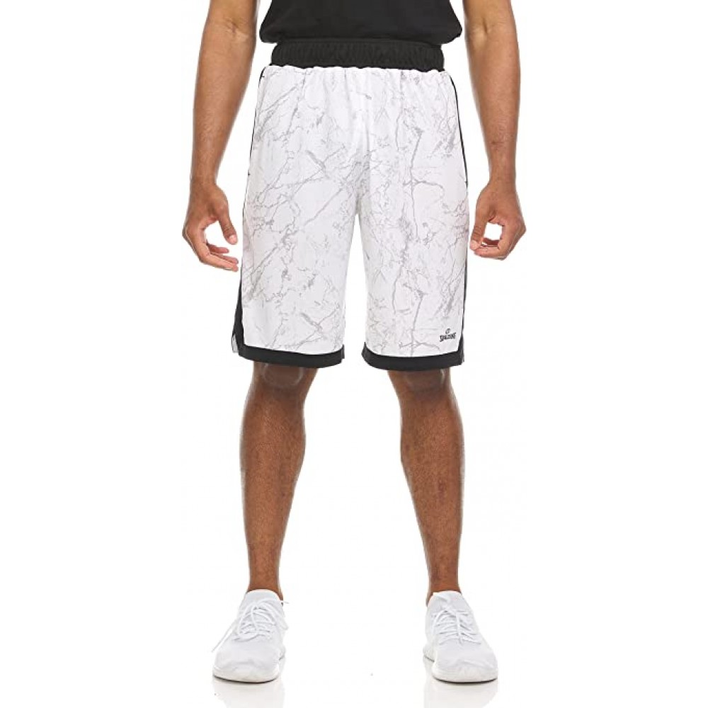 Шорти баскетбольні Spalding Mens Extreme Performance Marble Basketball Shorts білі (SMS1995-144)