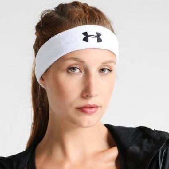 Пов'язка спортивна на голову Under Armour Headband для фітнесу та спорту (1276990-100)