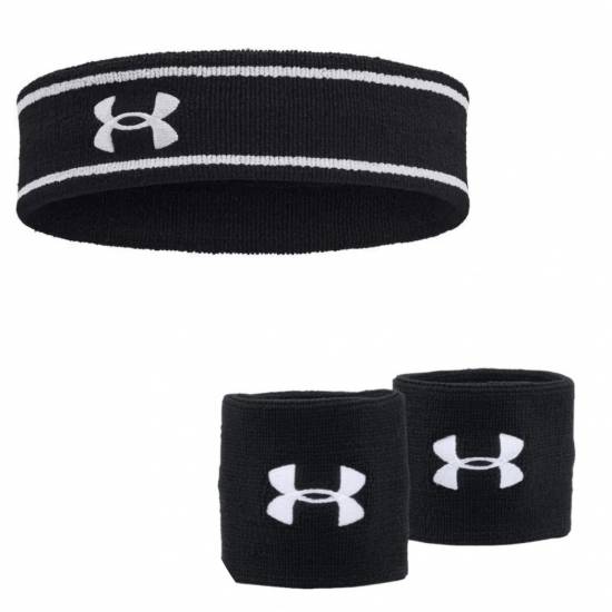 Набір пов'язки на голову Under Armour Headband 1 шт. та напульсники Under Armour Wristbands 2 шт.