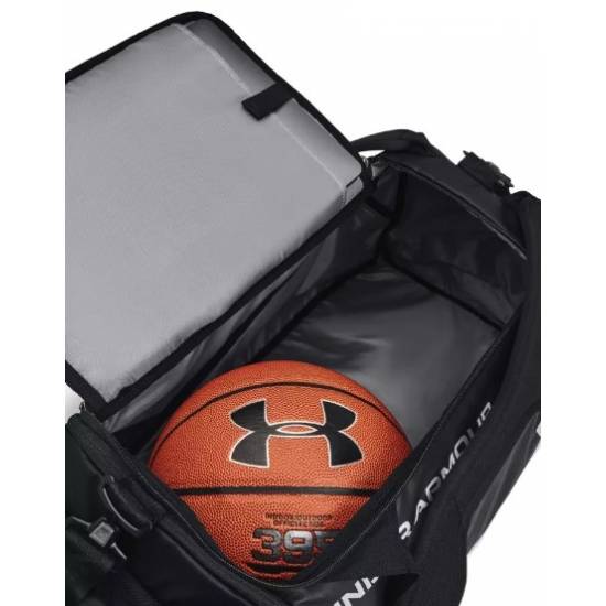 Рюкзак-сумка спортивний Under Armour Contain Duo SM Backpack Duffle 40 л чорний (1361225-001)