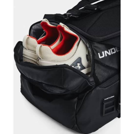 Рюкзак-сумка спортивний Under Armour Contain Duo SM Backpack Duffle 40 л чорний (1361225-001)