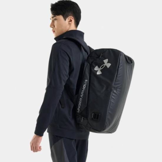 Рюкзак-сумка спортивний Under Armour Contain Duo SM Backpack Duffle 40 л чорний (1361225-001)