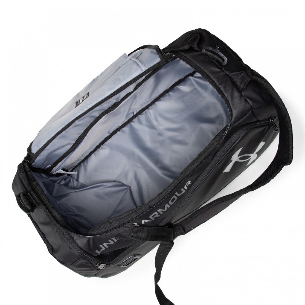 Рюкзак-сумка спортивний Under Armour Contain Duo SM Backpack Duffle 40 л чорний (1361225-001)