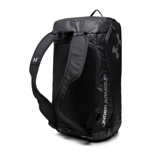 Рюкзак-сумка спортивний Under Armour Contain Duo SM Backpack Duffle 40 л чорний (1361225-001)