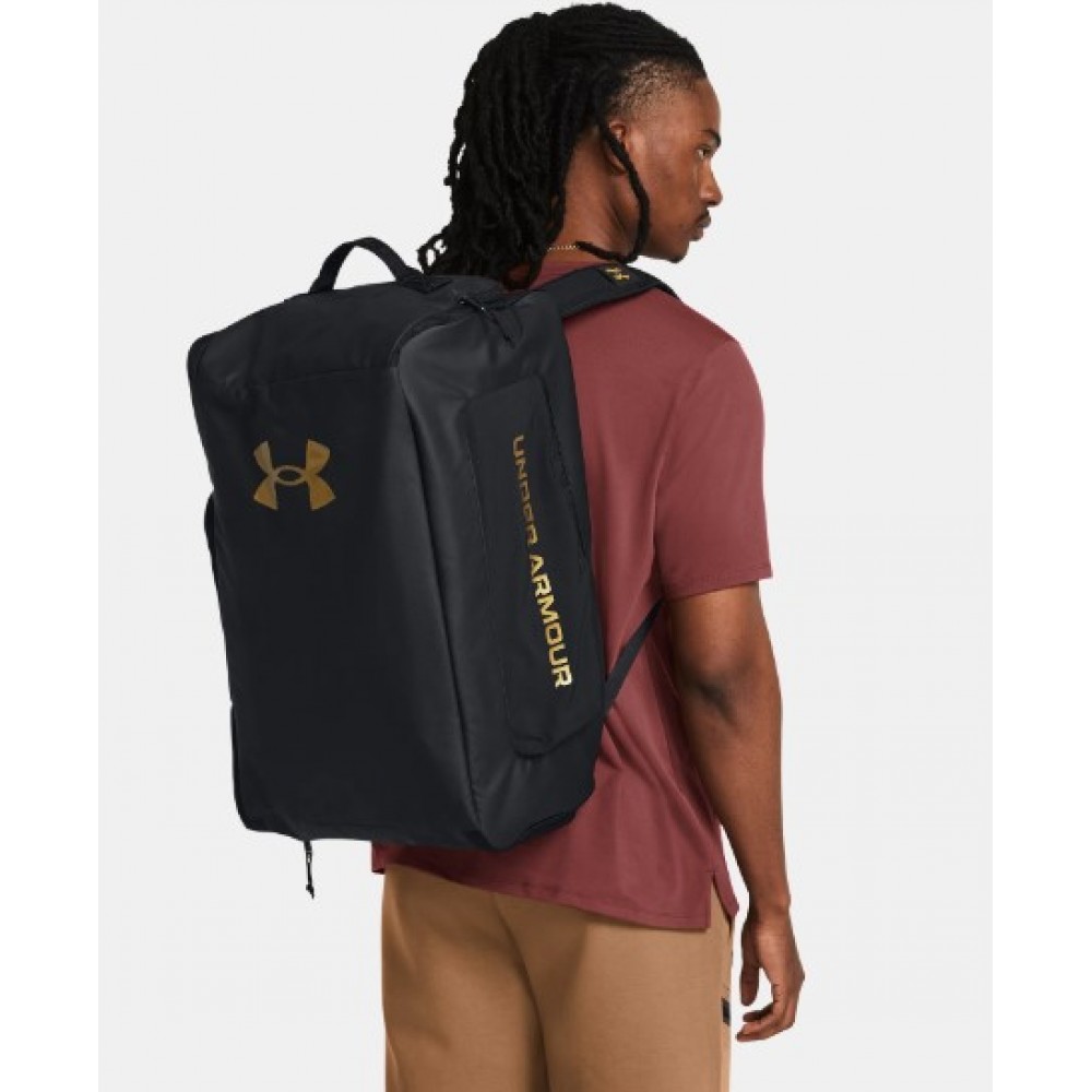 Рюкзак-сумка спортивний Under Armour Contain Duo Medium Backpack Duffle 50 л чорний (1381919-001)