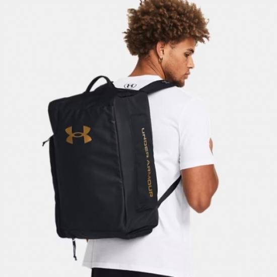 Рюкзак-сумка спортивний Under Armour Contain Duo Medium Backpack Duffle 40 л чорний (1381920-001)