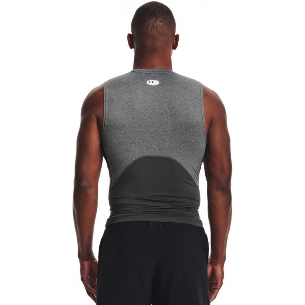 Майка компрессійна чоловіча Under Armour Men's HeatGear® Armour Sleeveless Shirt (1361522-090)