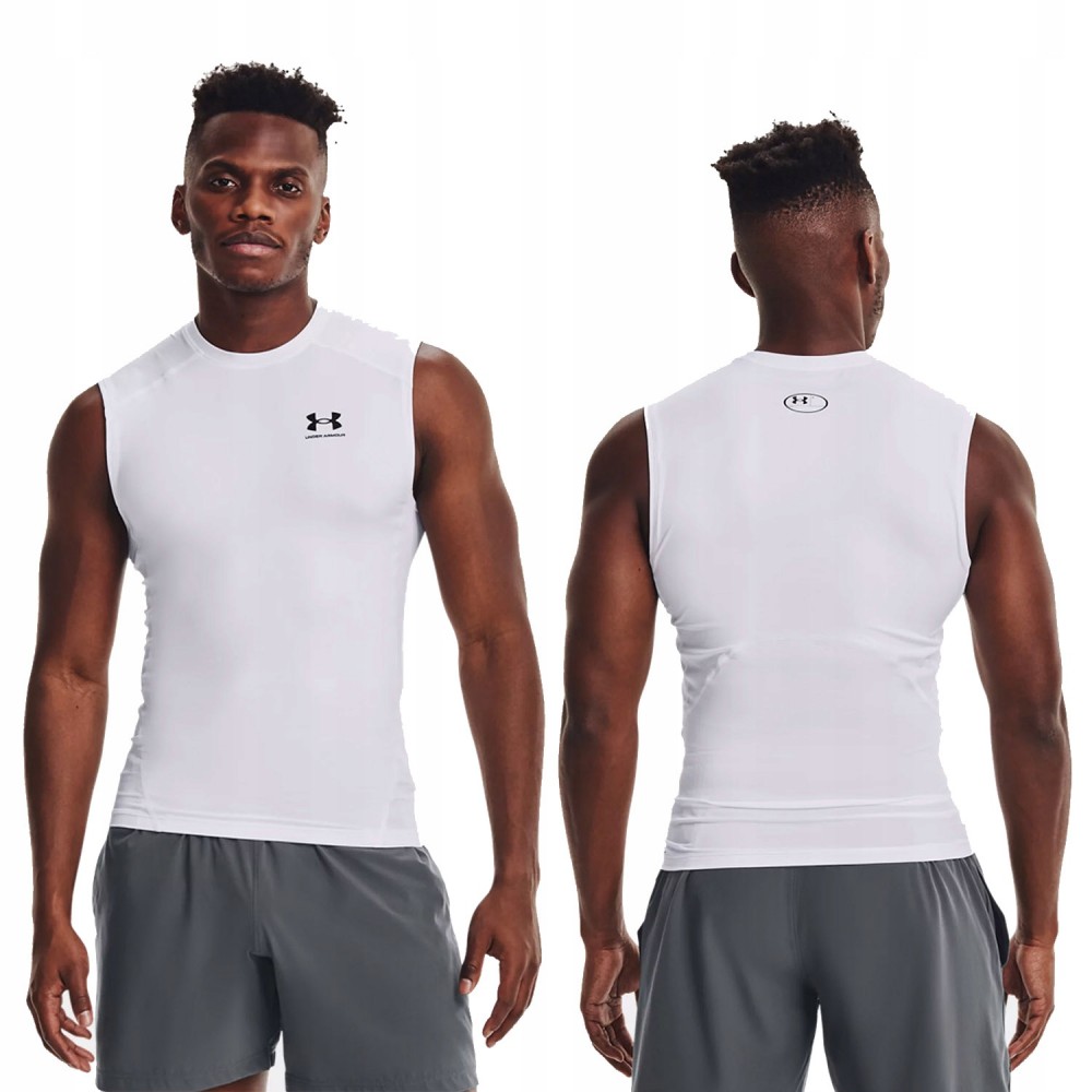 Майка компрессійна чоловіча Under Armour Men's HeatGear® Sleeveless Shirt (1361522-100)