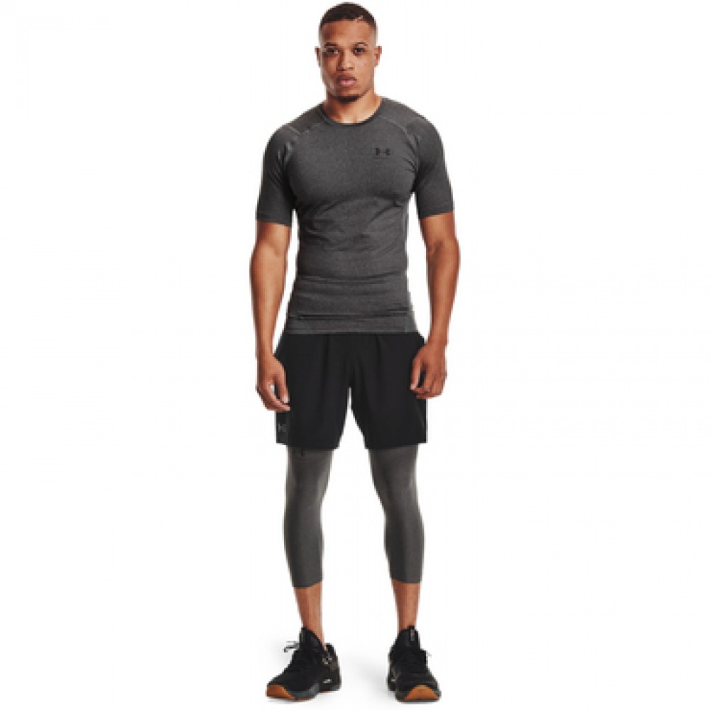 Тайтси компресійні чоловічі Under Armour Men's HeatGear® 3/4 Leggings (1361588-090)