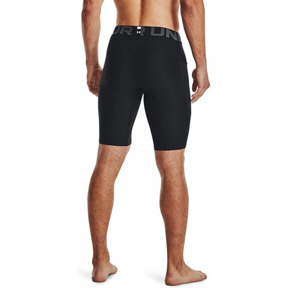 Шорти компресійні чоловічі Under Armour Men's HeatGear® Pocket Long Shorts (1361602-001)