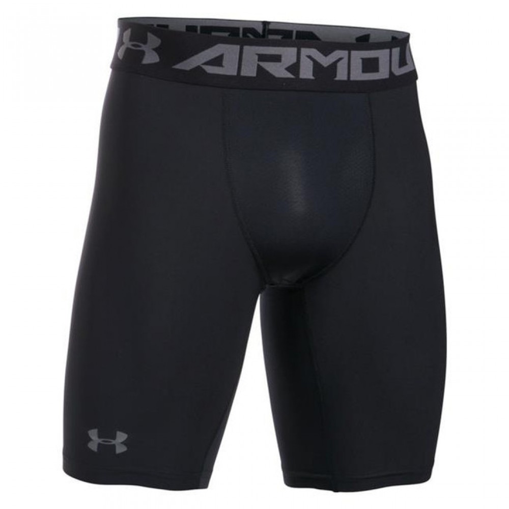 Шорти компресійні чоловічі Under Armour Men's HeatGear® Pocket Long Shorts (1361602-001)