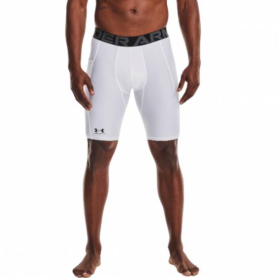 Шорти компресійні чоловічі Under Armour Men's HeatGear® Pocket Long Shorts (1361602-100)