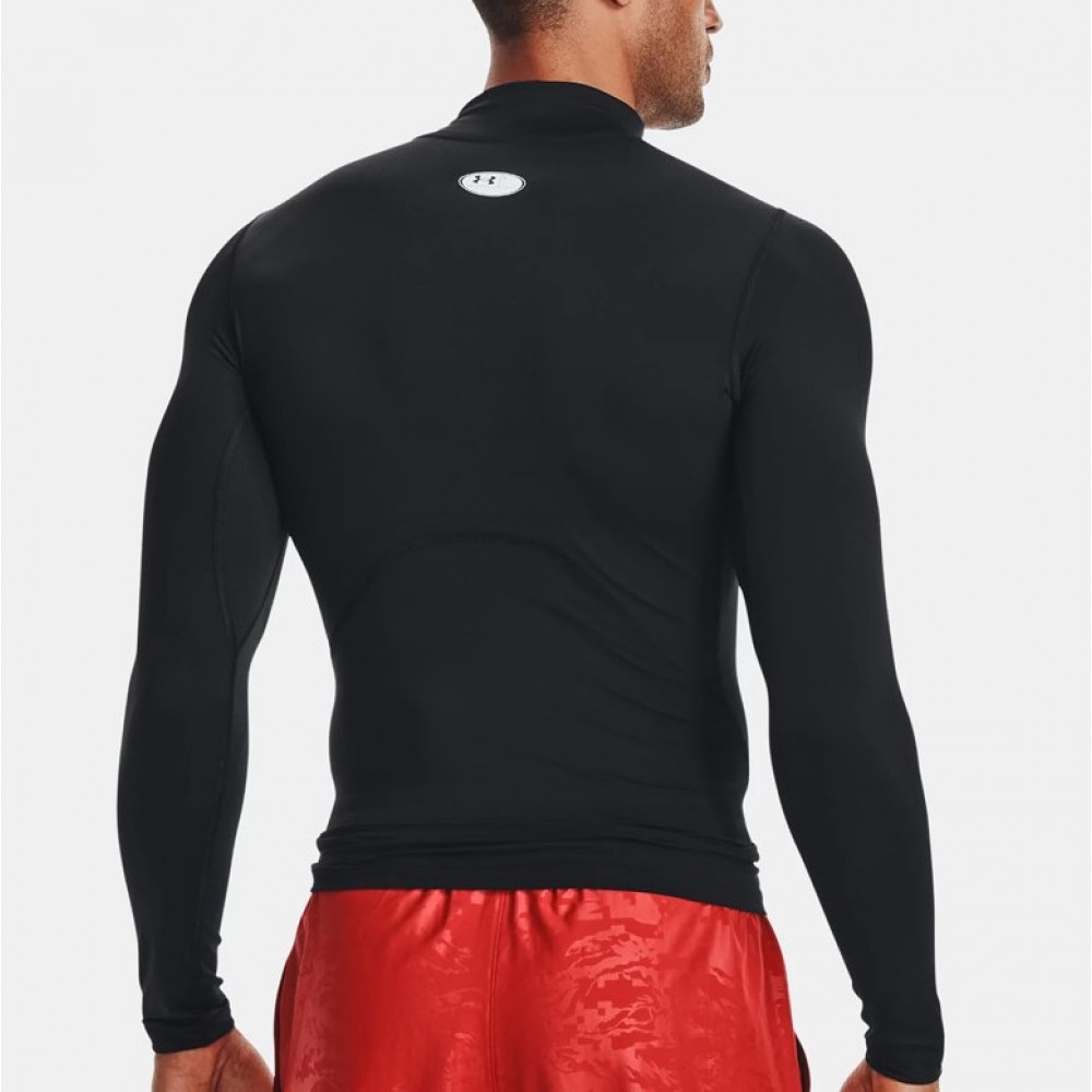 Футболка-лонгслів компрессійна чоловіча Under Armour Men's HeatGear® Mock Long Sleeve (1369606-001)