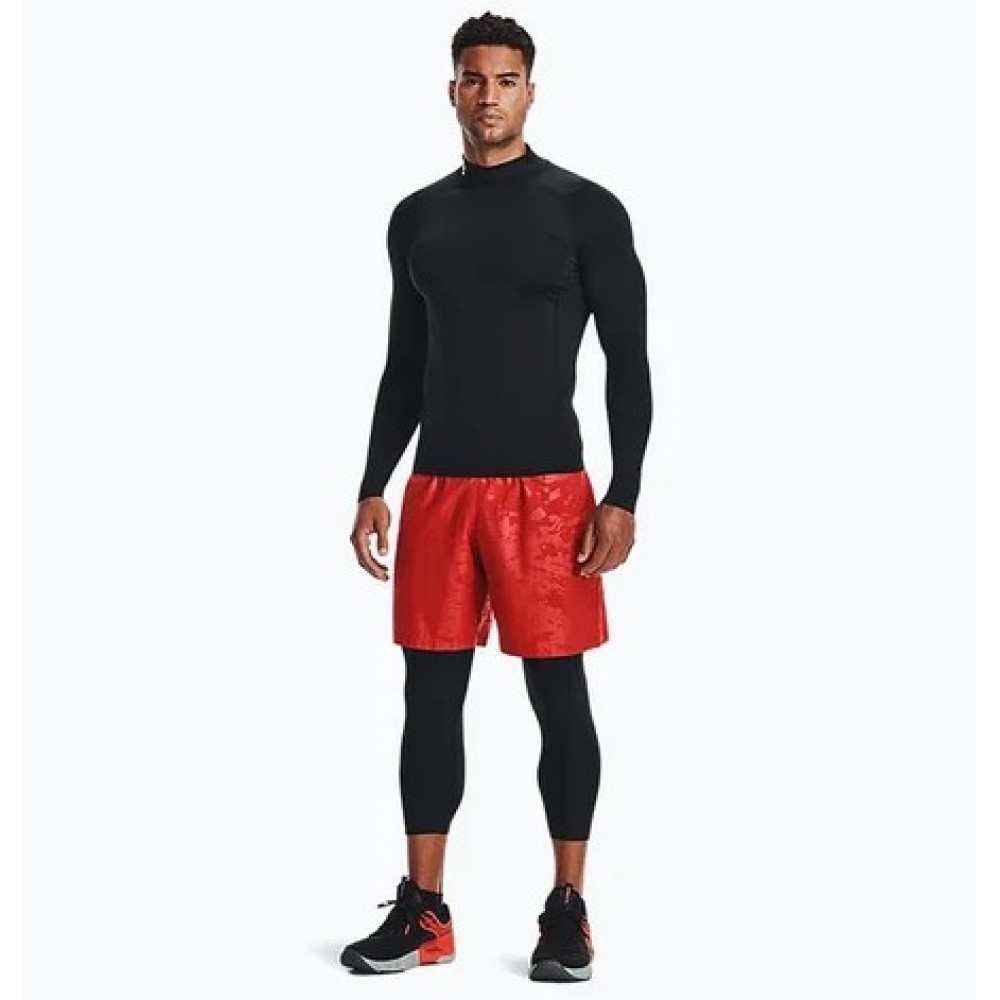 Футболка-лонгслів компрессійна чоловіча Under Armour Men's HeatGear® Mock Long Sleeve (1369606-001)